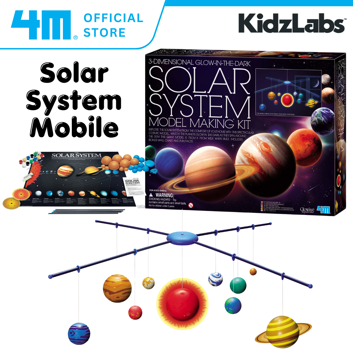 4M KidzLabs / 3D Solar System Model Making Kit