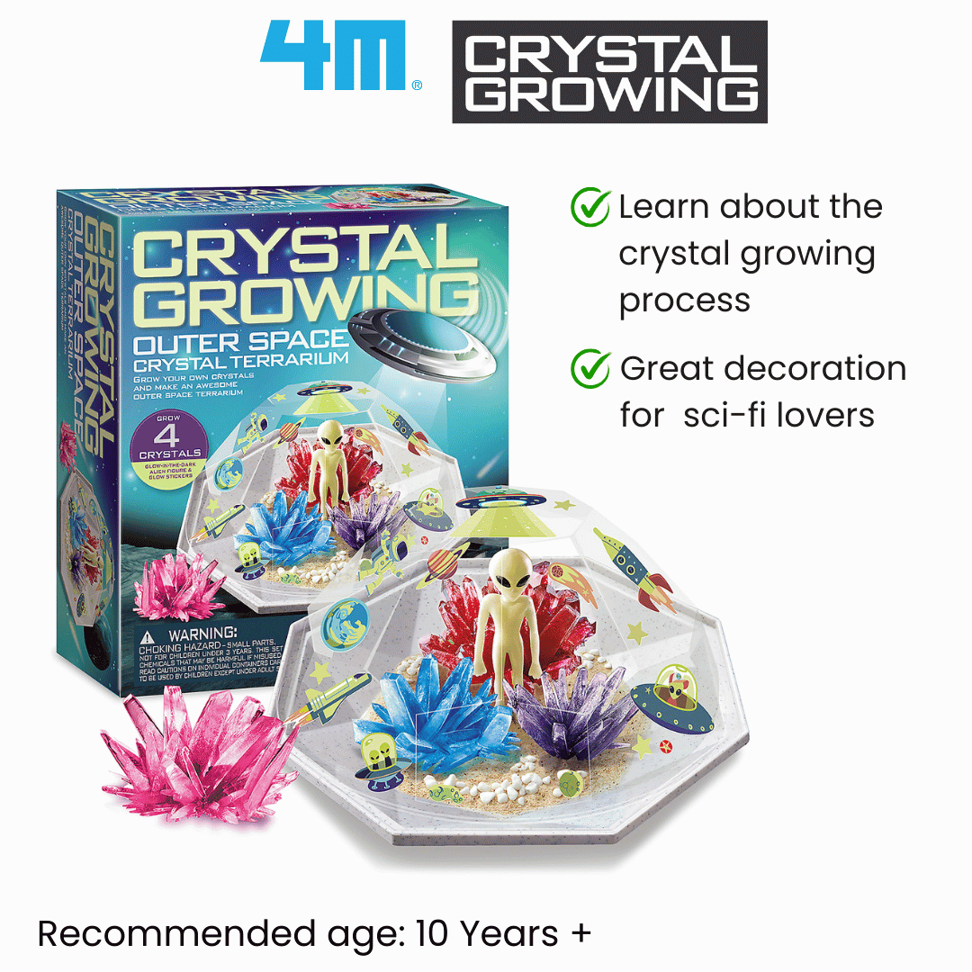 4M Crystal Growing / Outer Space Crystal Terrarium