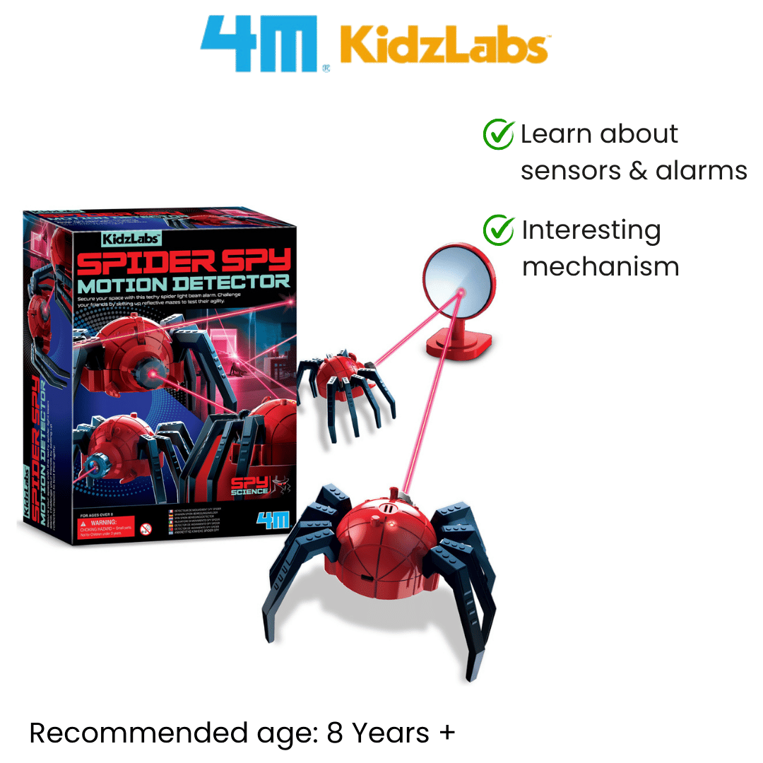 [NEW ARRIVAL] 4M KidzLabs / Spider Spy Motion Detector - STEAM Education Toys