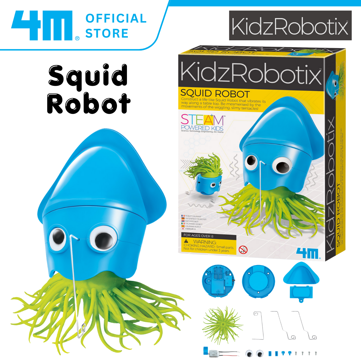 4M Steam Education Toys - KidzRobotix / Squidbot