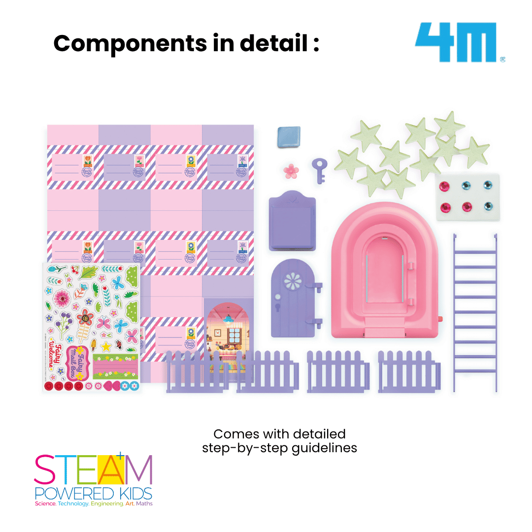 [NEW ARRIVAL] 4M KidzMaker / Starlit Light-Up Fairy Door - STEAM Education Toys