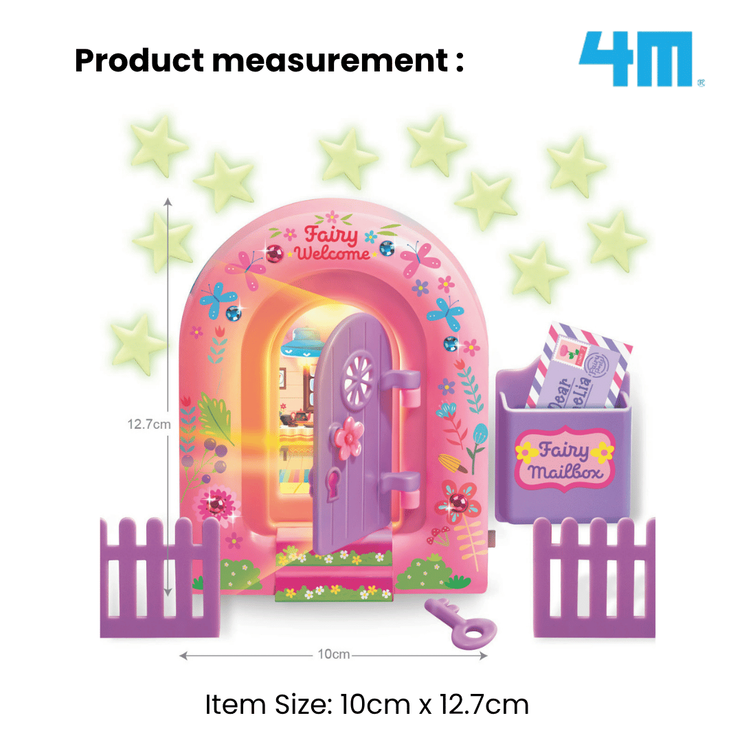 [NEW ARRIVAL] 4M KidzMaker / Starlit Light-Up Fairy Door - STEAM Education Toys