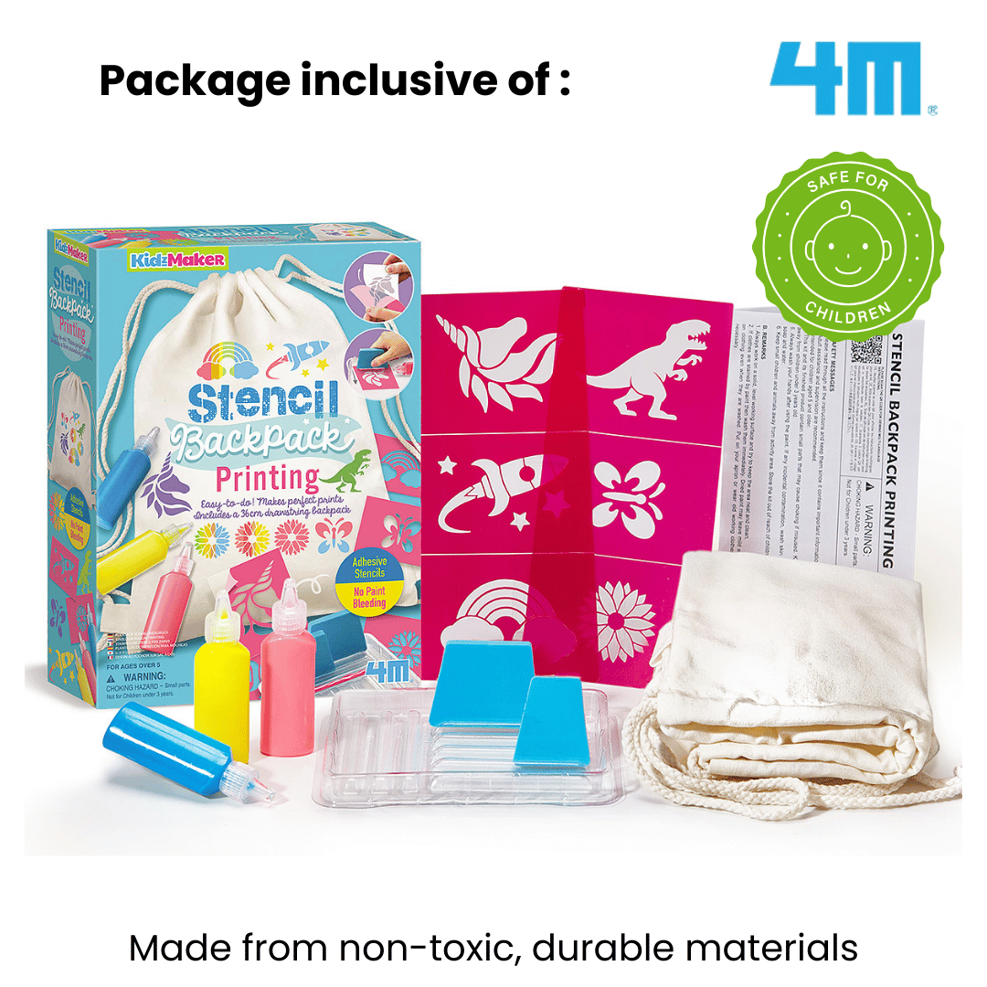 4M KidzMaker - Stencil Backpack Printing
