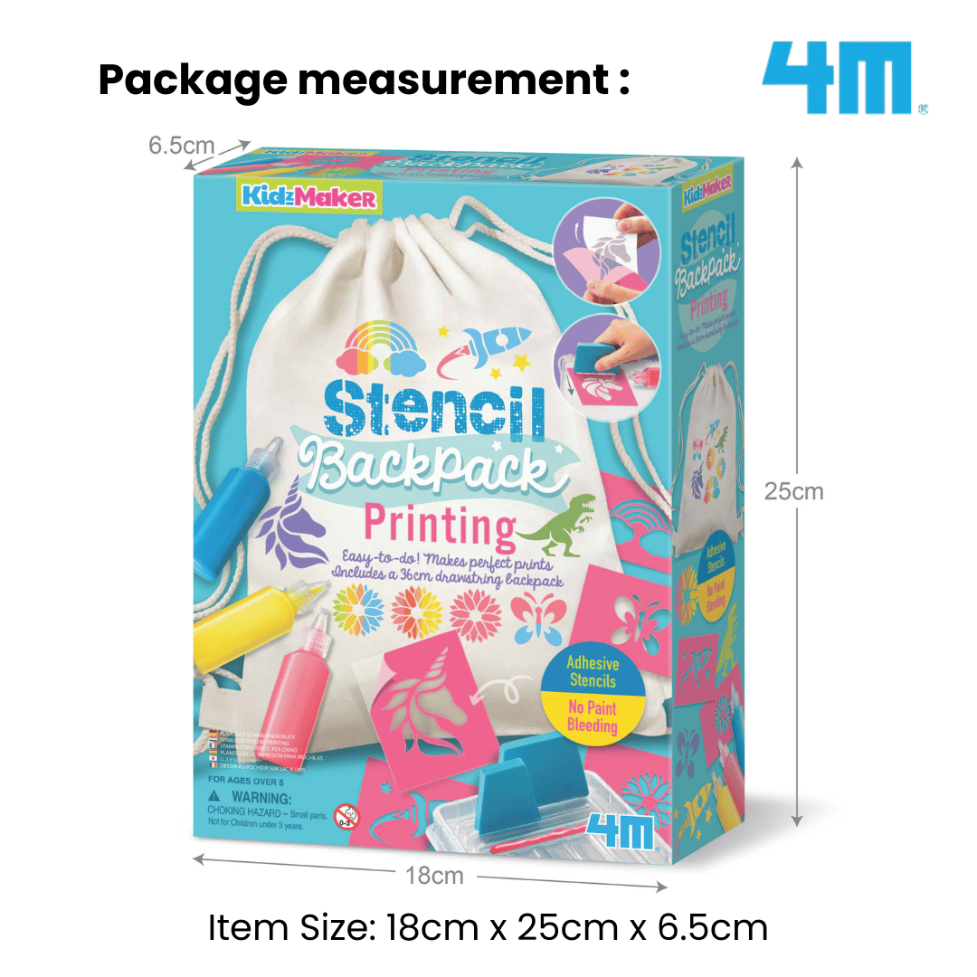 4M KidzMaker - Stencil Backpack Printing