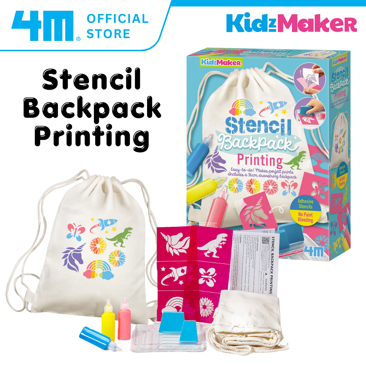 4M KidzMaker - Stencil Backpack Printing