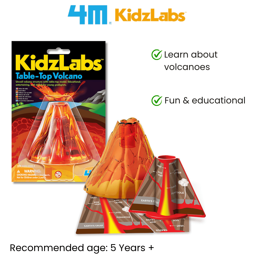 [NEW ARRIVAL] 4M Mini KidzLabs / Table-Top Volcano - STEAM Education Toys