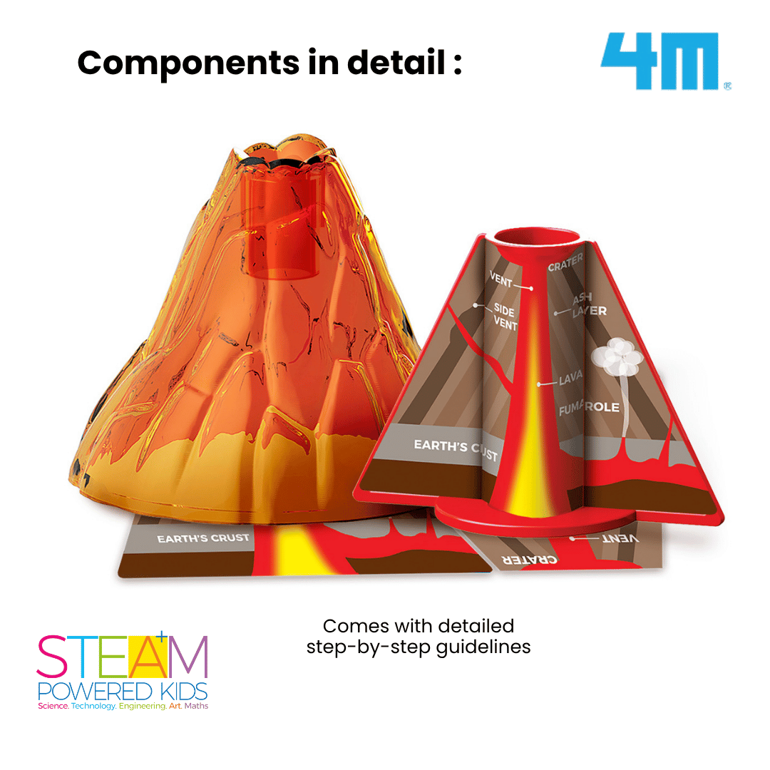 [NEW ARRIVAL] 4M Mini KidzLabs / Table-Top Volcano - STEAM Education Toys