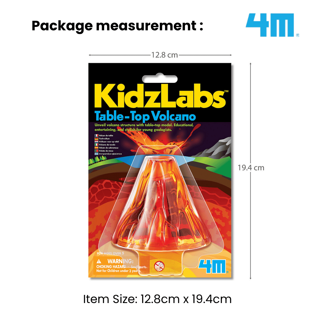 [NEW ARRIVAL] 4M Mini KidzLabs / Table-Top Volcano - STEAM Education Toys