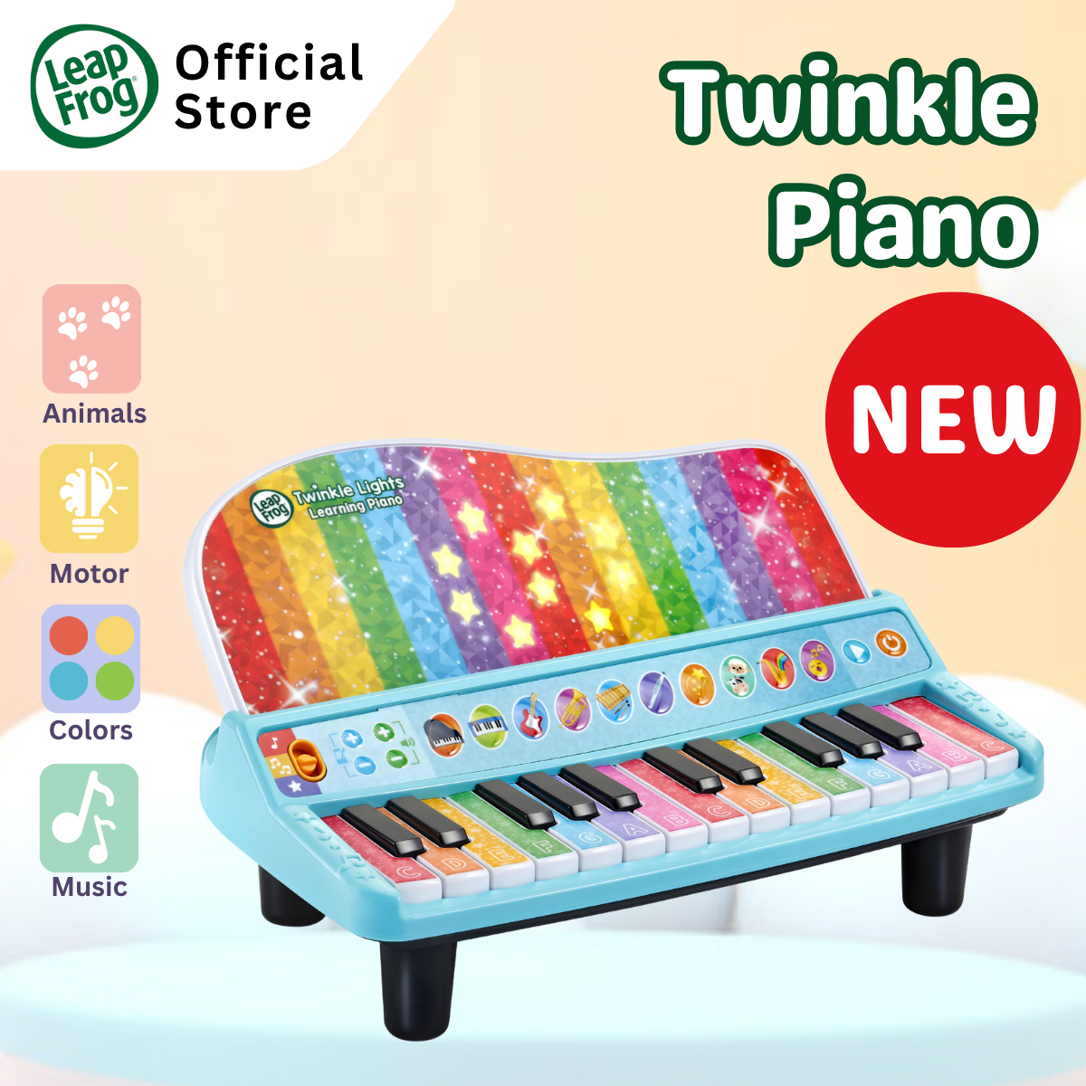 [NEW ARRIVAL] LeapFrog Twinkle Lights Learning Piano