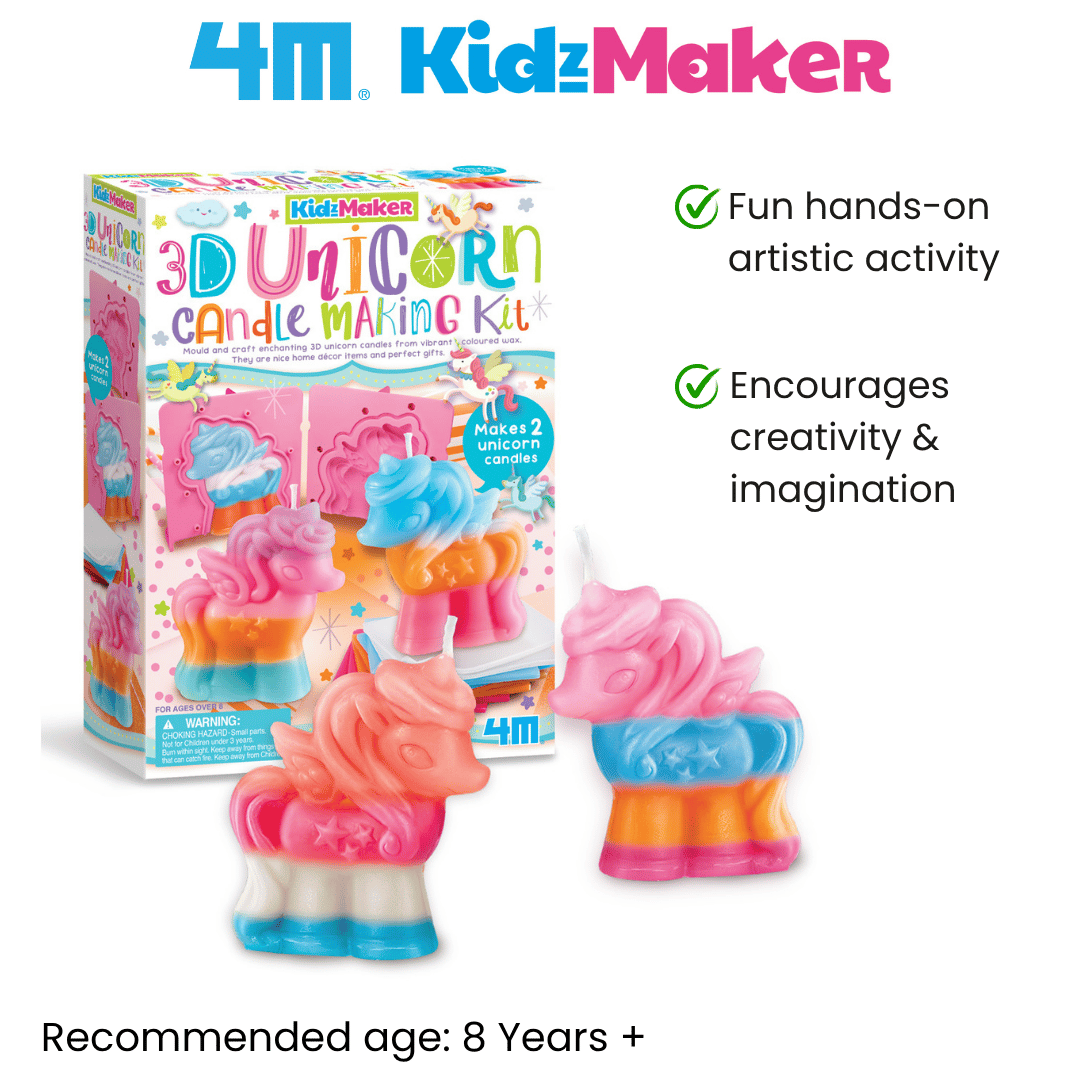 4M KidzMaker / 3D Unicorn Candle Making Kit