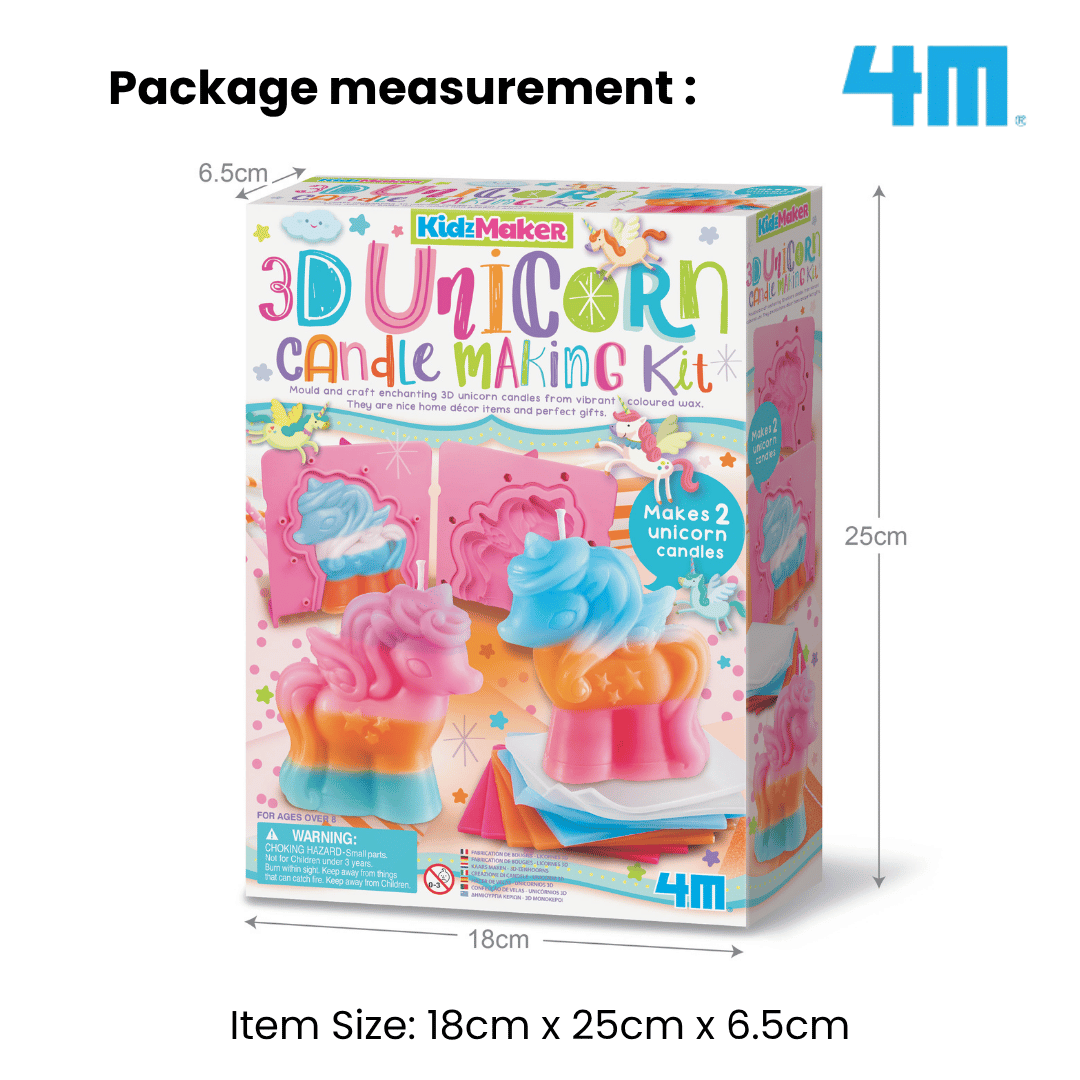 4M KidzMaker / 3D Unicorn Candle Making Kit