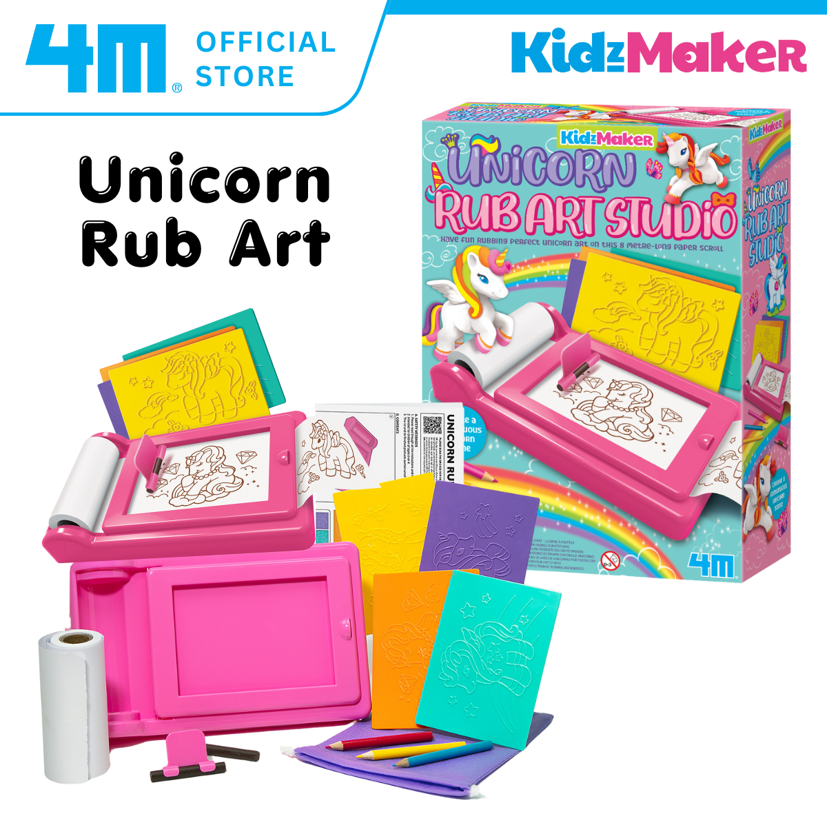 4M KidzMaker / Unicorn Rub Art Studio