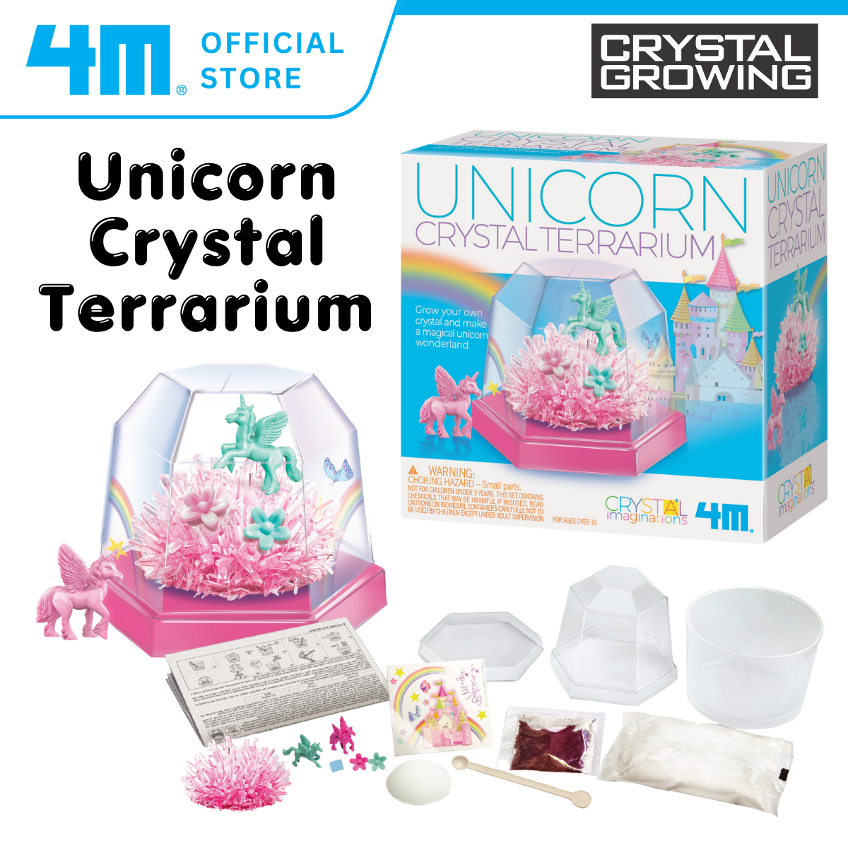 4M Fun Craft / Unicorn Crystal Terrarium