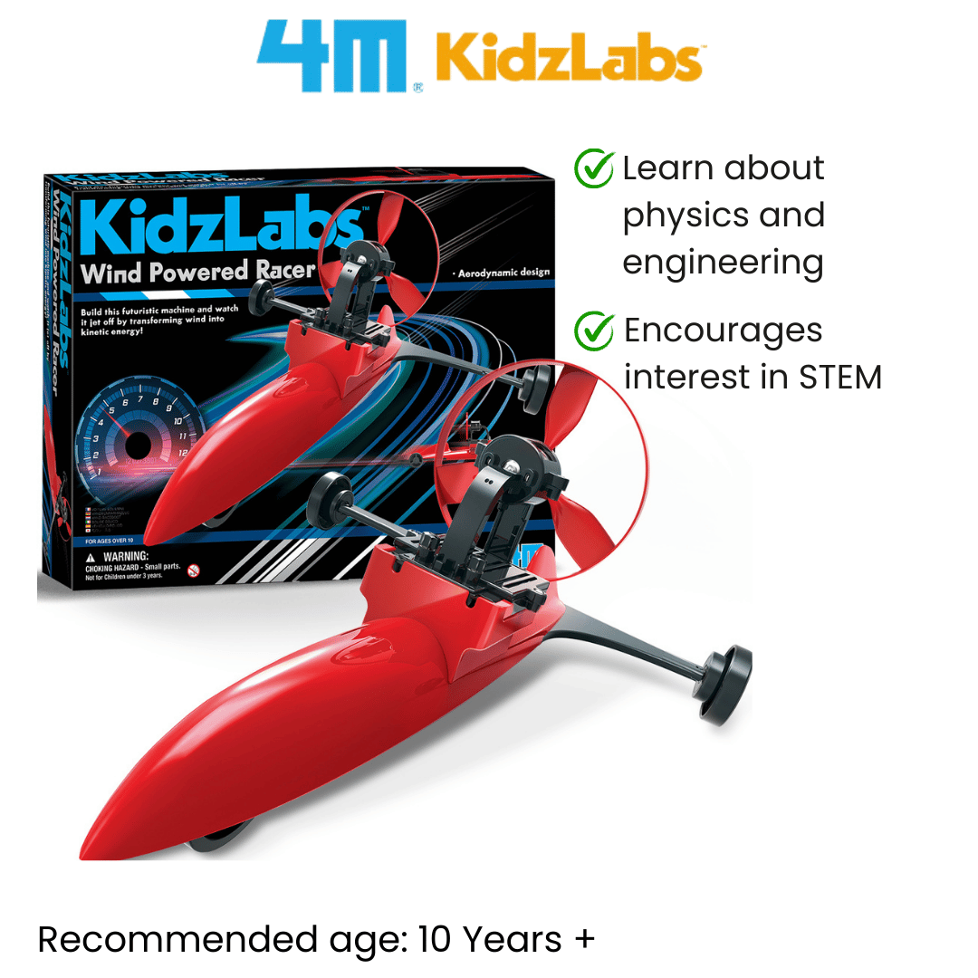 4M Steam Education Toys - KidzLabs / Wind Powered Racer