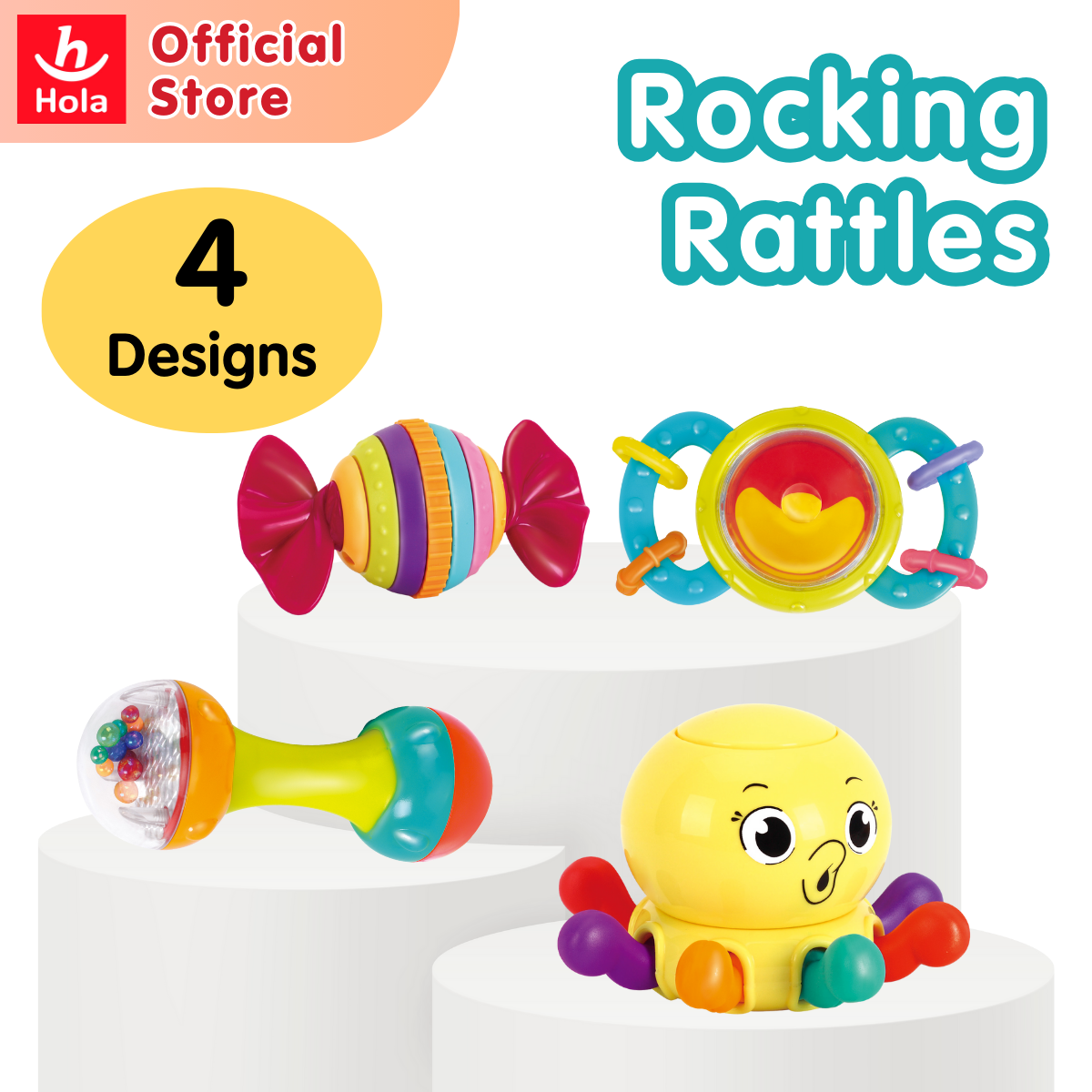 Hola Rocking Musical Rattles Series