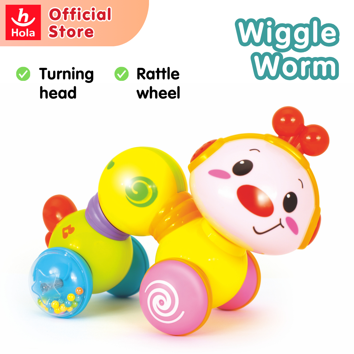 Hola Happy Wiggle Worm (with Music & Lights)