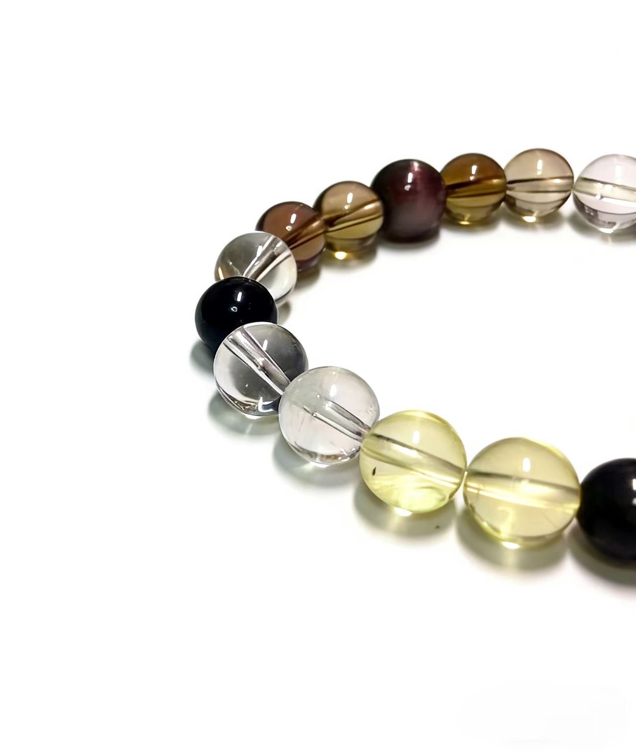 Zodiac Rooster・Golden Luck Auspicious-Starting Crystal String - Exclusive to Yang Metal Destiny for Progressive Wealth Generation, Natural Crystal Bracelet