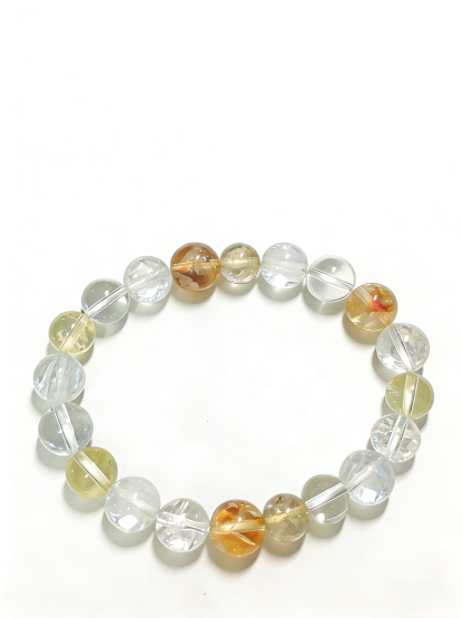 Zodiac Monkey・Yang Metal Blessing-Gathering Crystal Bracelet - Intelligent Destiny for Auspiciousness and Wealth Gathering, Natural Crystal Bracelet