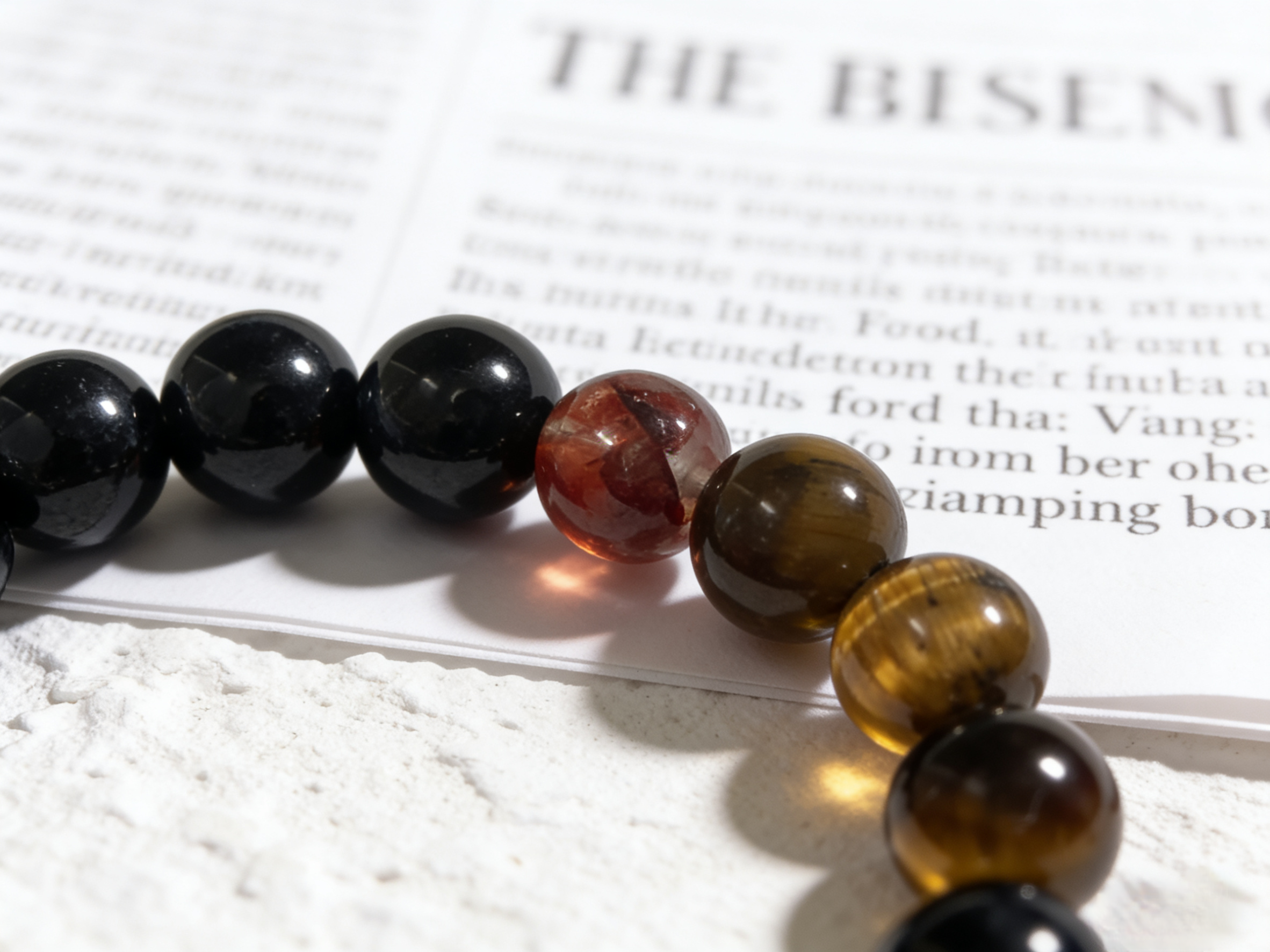 Dual Tiger Eye Pure Crystal Protection Bracelet - Yellow & Blue Tiger Eye Peace Bracelet 