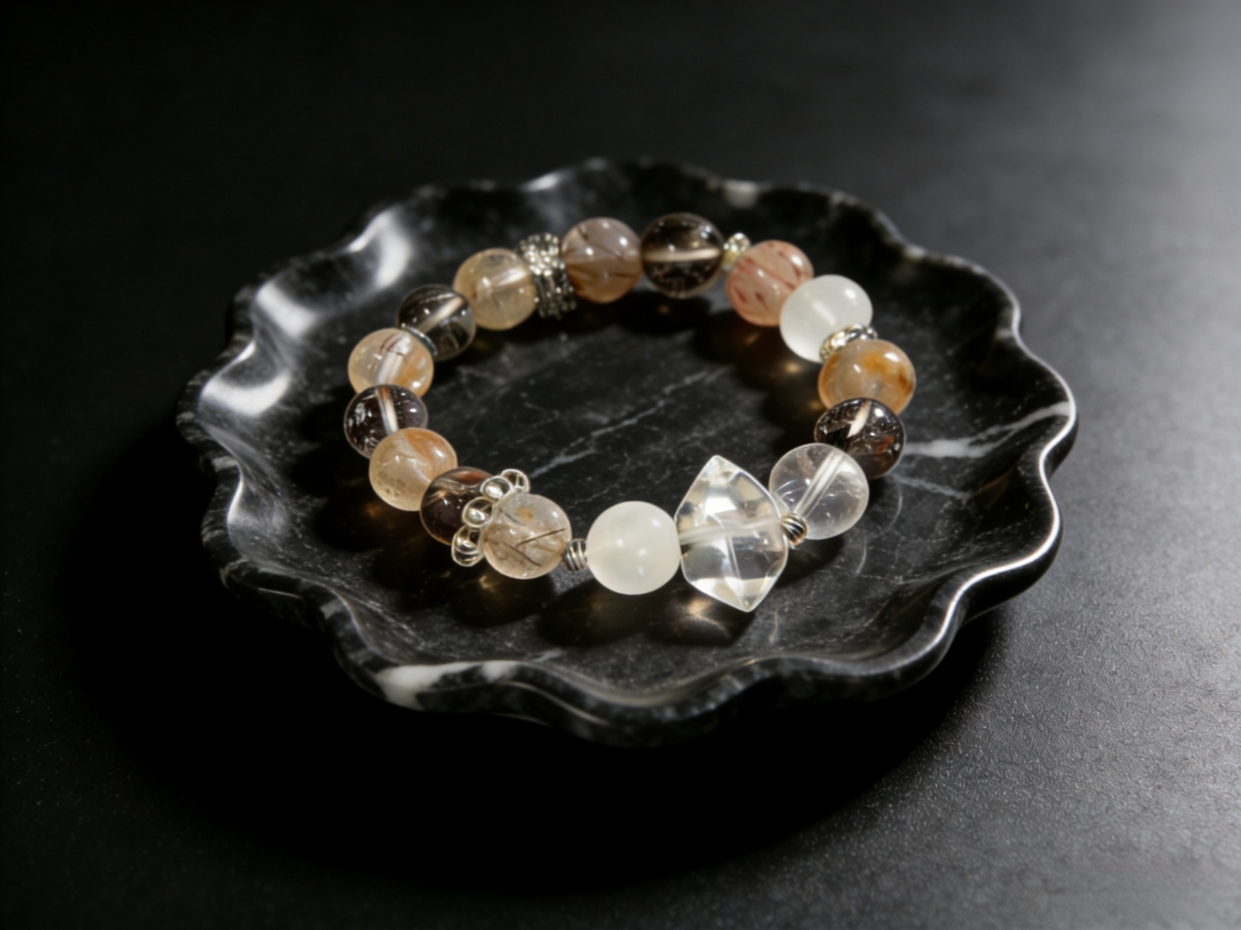 Yao Guang Five Elements Gold Element Crystal Bracelet