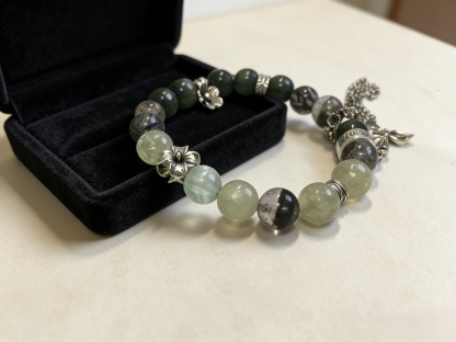 Five Elements Wood · Qing Xu Natural Crystal Bracelet of Wood Element