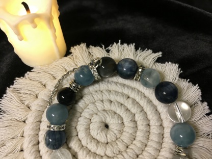 Five Elements Water · Lan Che Natural Crystal Bracelet of Water Element