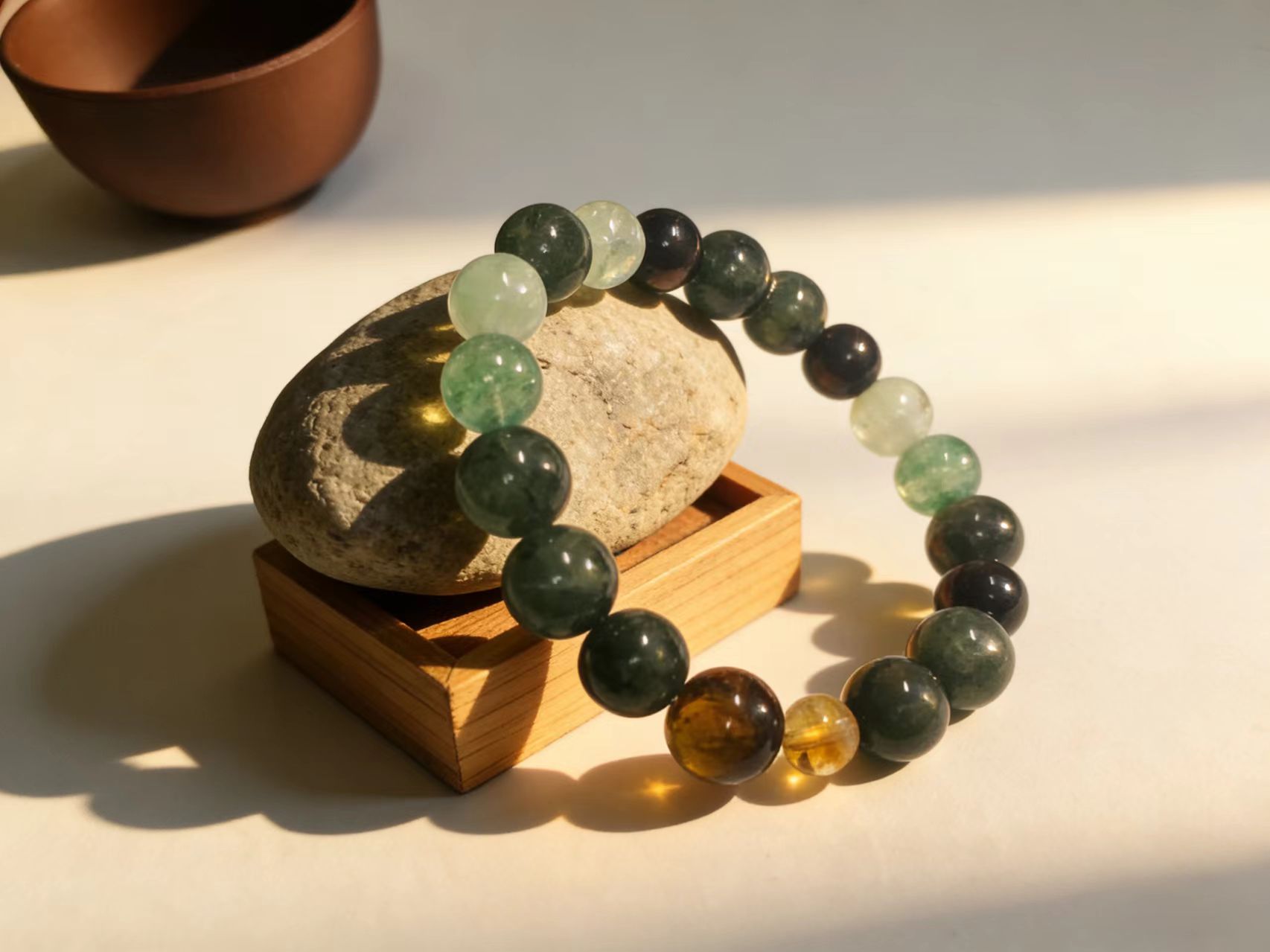 Zodiac Tiger・Yang Wood Luck-Enhancing Crystal Bracelet - Exclusive to Courageous Destiny for Five Elements Energy Gathering, Natural Crystal Bracelet