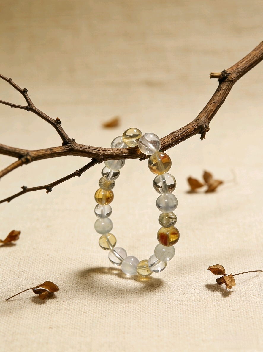 Zodiac Monkey・Yang Metal Blessing-Gathering Crystal Bracelet - Intelligent Destiny for Auspiciousness and Wealth Gathering, Natural Crystal Bracelet