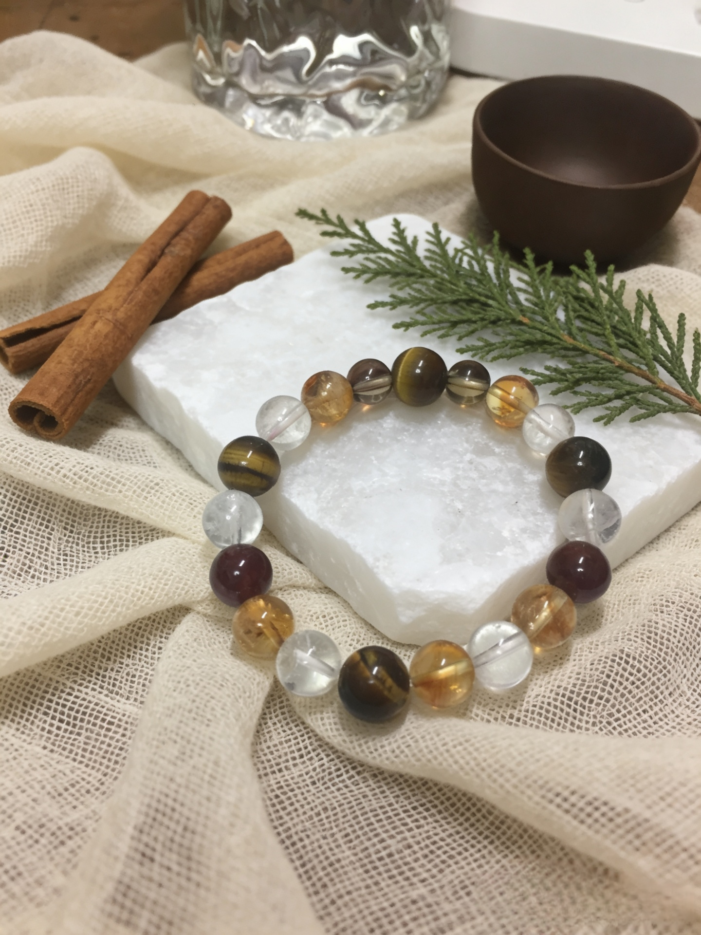 Zodiac Dragon・Yang Earth Fortune-Stabilizing Crystal Bracelet - Exclusive to Majestic Destiny for Blessing Gathering, Natural Crystal Bracelet