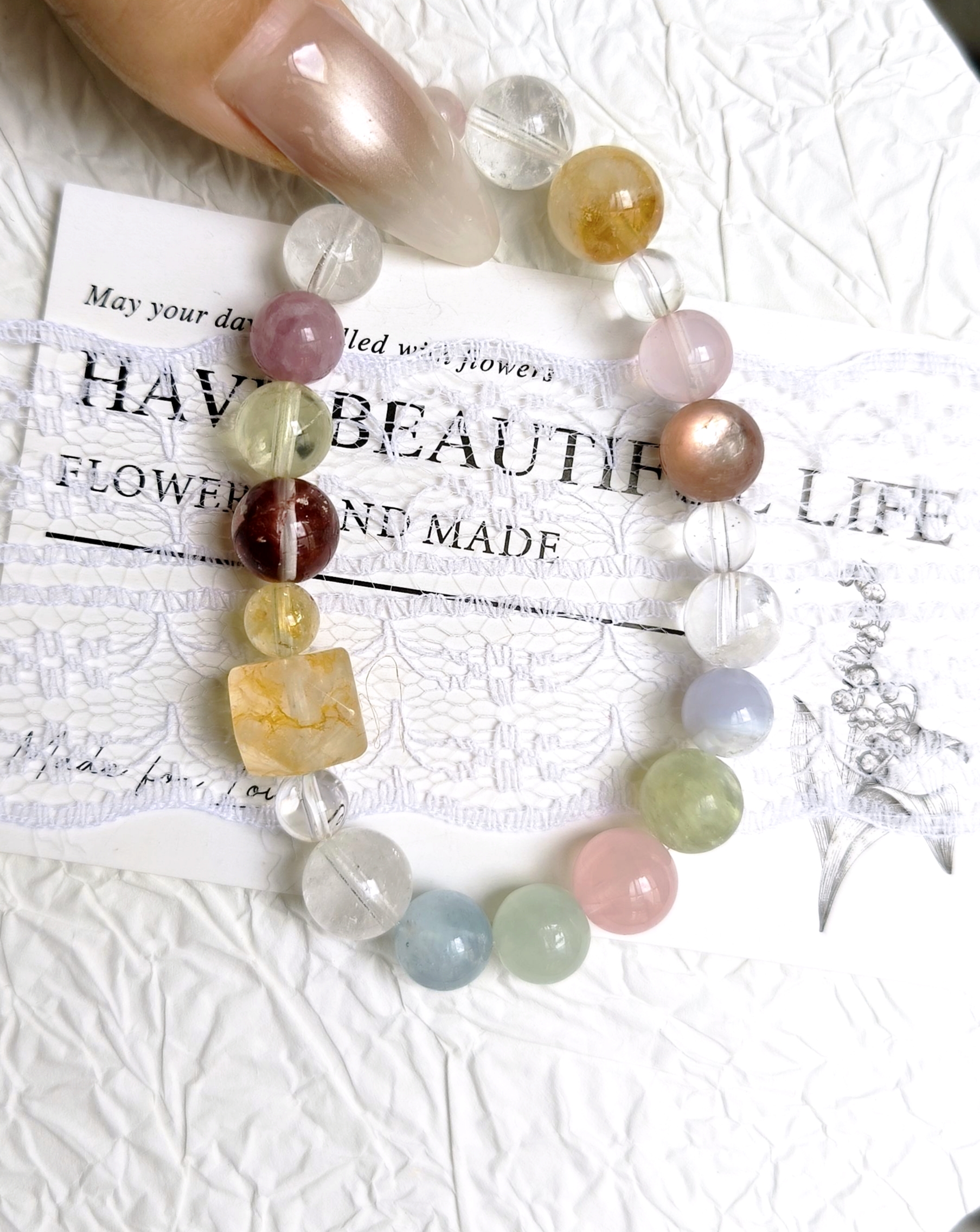 Summer Glow · Dopamine Multi-Gem Bracelet