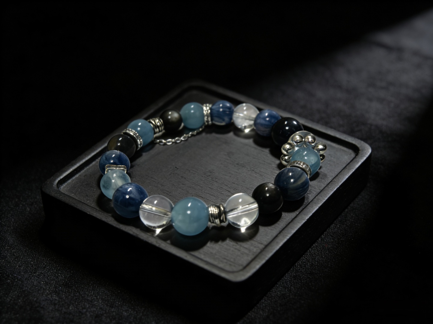 Five Elements Water · Lan Che Natural Crystal Bracelet of Water Element