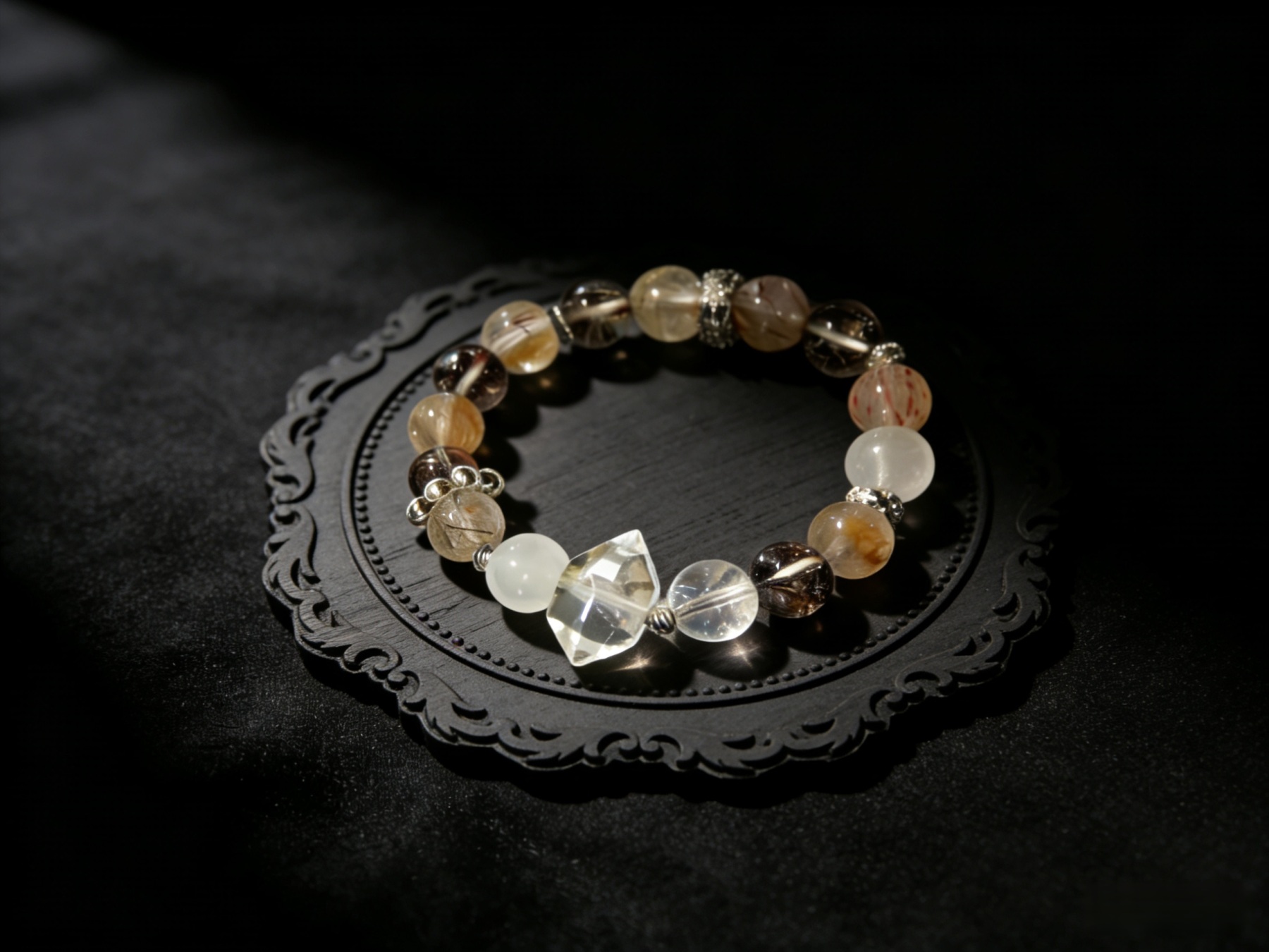Yao Guang Five Elements Gold Element Crystal Bracelet