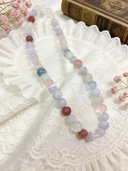 Icy Dew Clarity · Clear Quartz & Silky Fluorite Summer Limited-Edition Bracelet