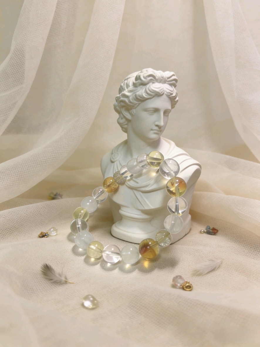 Zodiac Monkey・Yang Metal Blessing-Gathering Crystal Bracelet - Intelligent Destiny for Auspiciousness and Wealth Gathering, Natural Crystal Bracelet