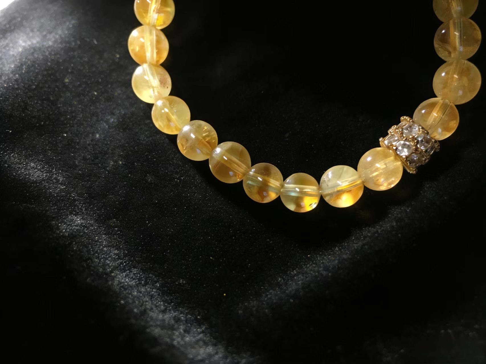 Golden Aura Attracts Blessings · Yellow Tower Crystal Bracelet, Career Luck & Wealth Gathering Bracelet
