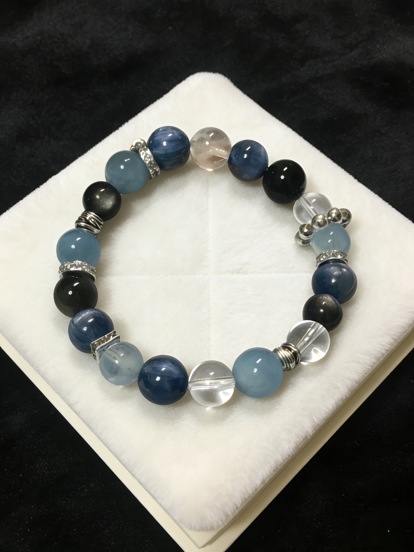 Five Elements Water · Lan Che Natural Crystal Bracelet of Water Element