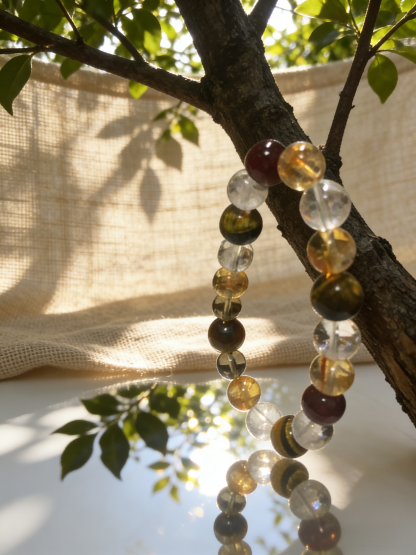 Zodiac Dragon・Yang Earth Fortune-Stabilizing Crystal Bracelet - Exclusive to Majestic Destiny for Blessing Gathering, Natural Crystal Bracelet