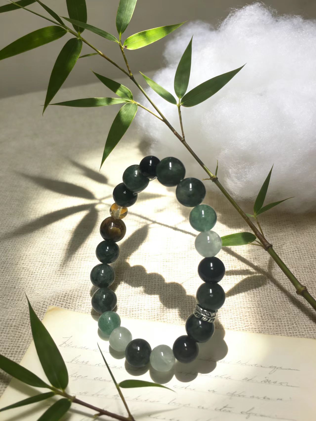 Zodiac Tiger・Yang Wood Luck-Enhancing Crystal Bracelet - Exclusive to Courageous Destiny for Five Elements Energy Gathering, Natural Crystal Bracelet