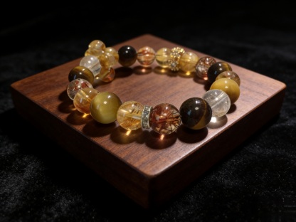 Five Elements Earth · Hou Rang Fortune-Stabilizing Crystal Bracelet (Solid Blessing Style)