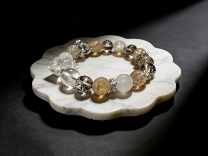 Yao Guang Five Elements Gold Element Crystal Bracelet