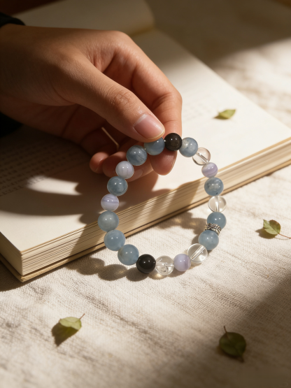 Zodiac Pig・Yin Water Spirit-Gathering Crystal Bracelet - Exclusive to Blessed Destiny for Moisturizing and Blessing Gathering, Natural Crystal Bracelet