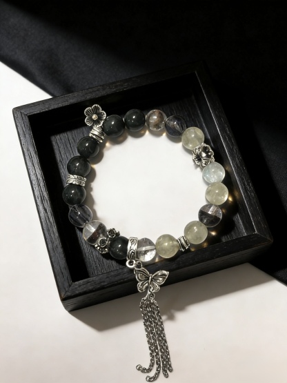 Five Elements Wood · Qing Xu Natural Crystal Bracelet of Wood Element