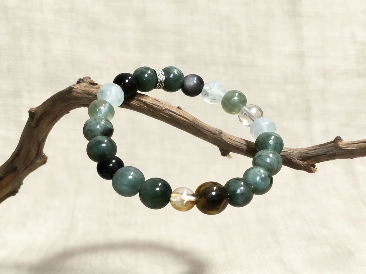 Zodiac Tiger・Yang Wood Luck-Enhancing Crystal Bracelet - Exclusive to Courageous Destiny for Five Elements Energy Gathering, Natural Crystal Bracelet