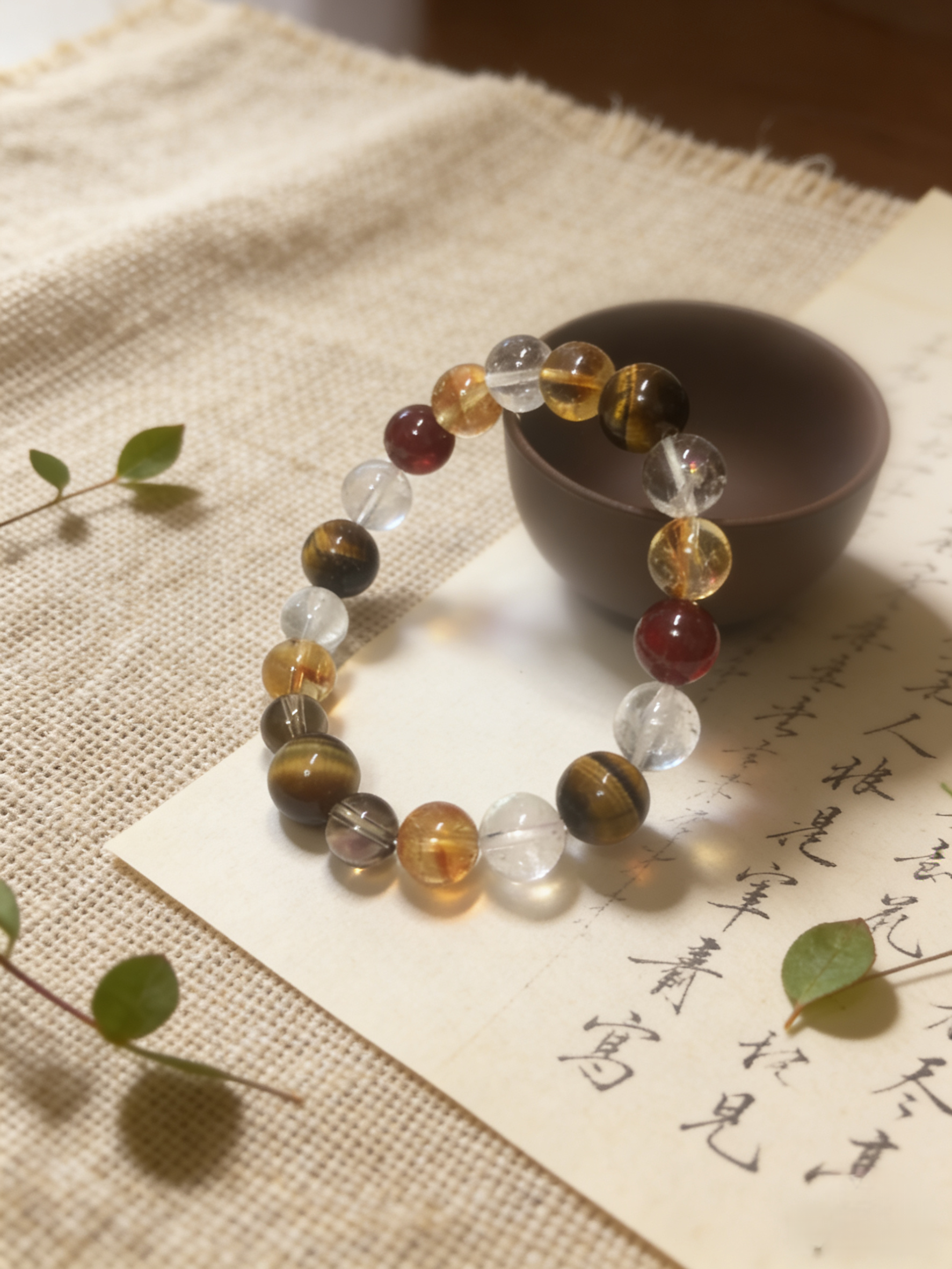 Zodiac Dragon・Yang Earth Fortune-Stabilizing Crystal Bracelet - Exclusive to Majestic Destiny for Blessing Gathering, Natural Crystal Bracelet