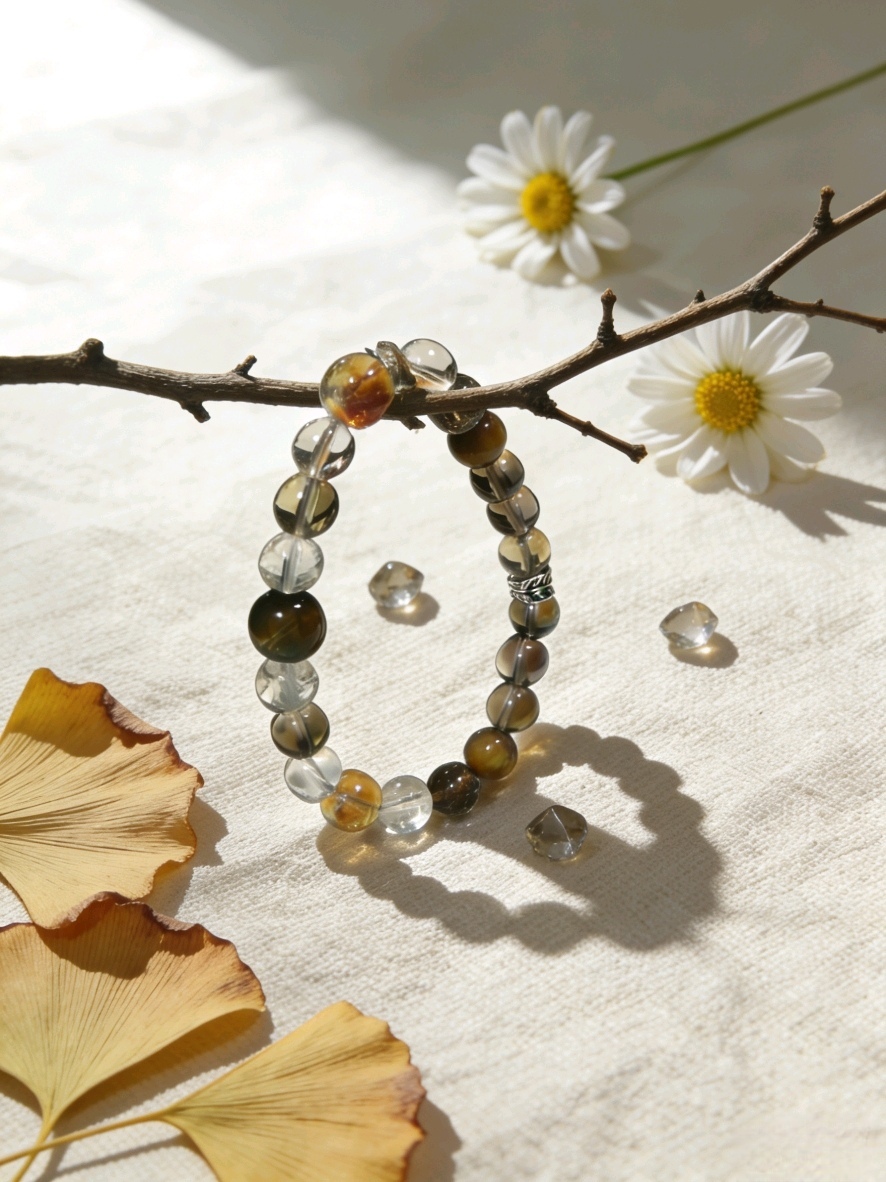 Zodiac Ox · Yin Earth Blessing-Gathering Crystal Bracelet - Exclusive to Steady Destiny for Auspiciousness and Blessing Accumulation, Natural Crystal Bracelet
