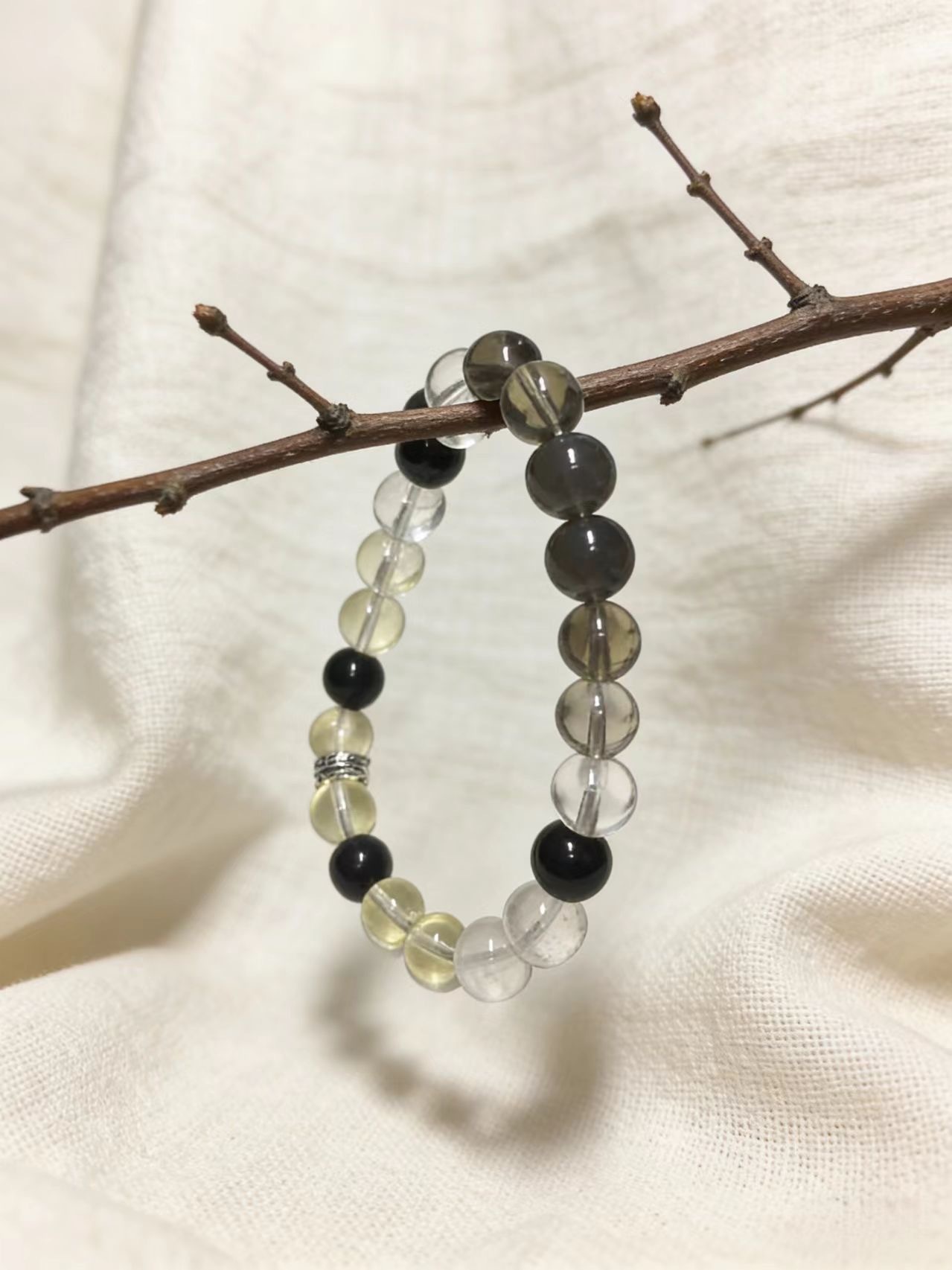 Zodiac Rooster・Golden Luck Auspicious-Starting Crystal String - Exclusive to Yang Metal Destiny for Progressive Wealth Generation, Natural Crystal Bracelet