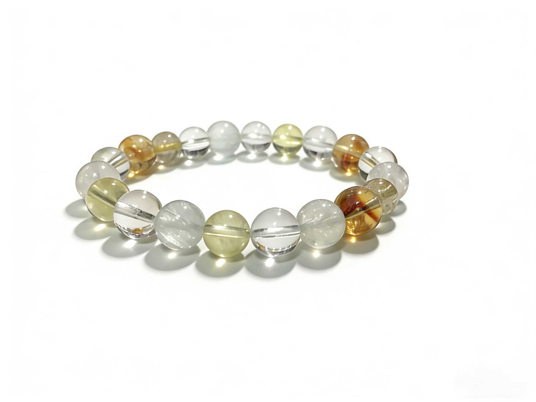 Zodiac Monkey・Yang Metal Blessing-Gathering Crystal Bracelet - Intelligent Destiny for Auspiciousness and Wealth Gathering, Natural Crystal Bracelet