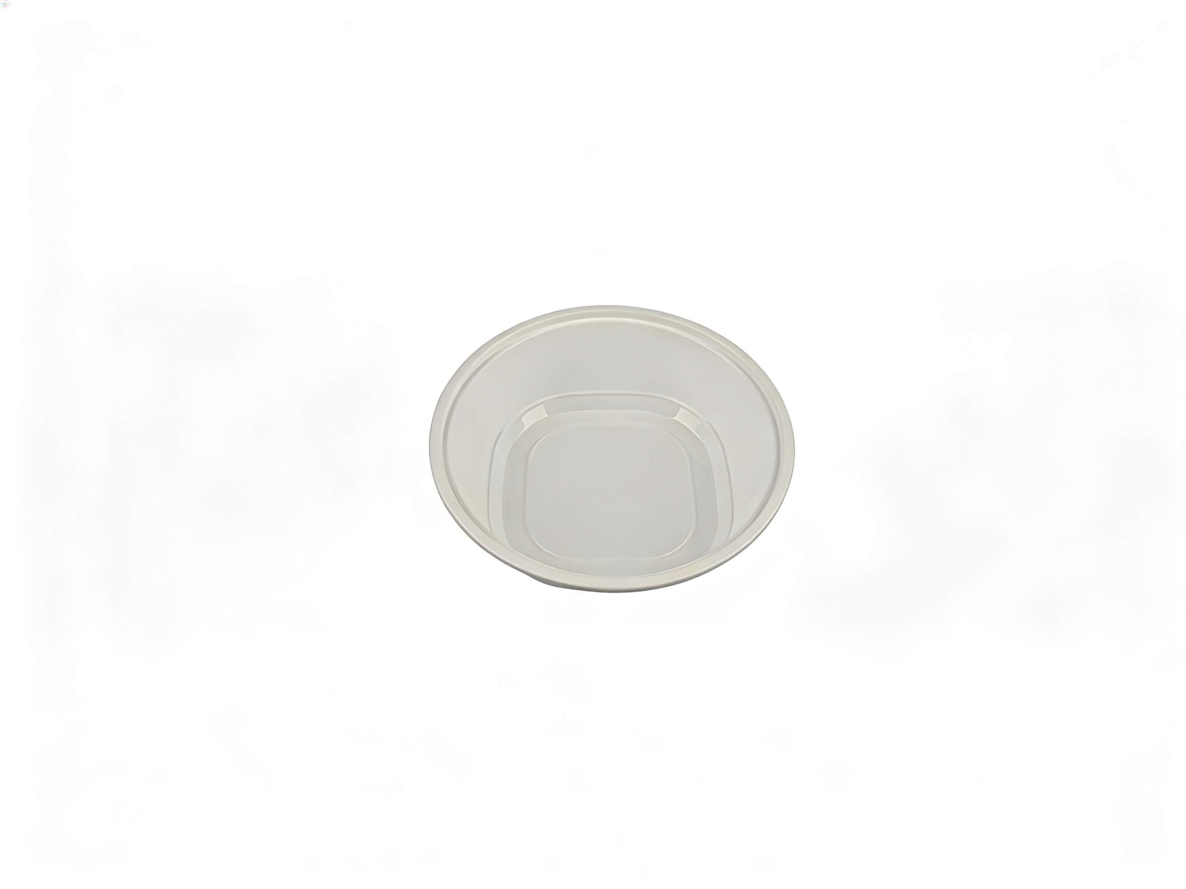 白色圆形 PP 打包盒（上径 19.5cm / 下径 12.2cm / 高 6cm）| 耐热防漏 | 外卖餐饮适用