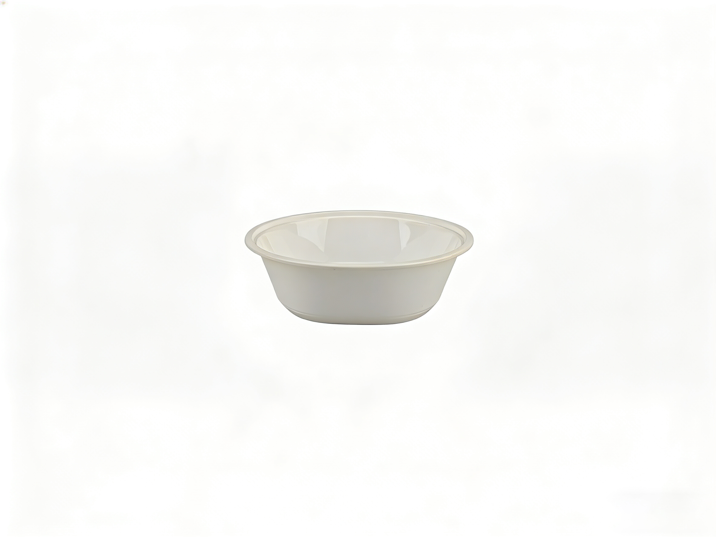 白色圆形 PP 打包盒（上径 19.5cm / 下径 12.2cm / 高 6cm）| 耐热防漏 | 外卖餐饮适用