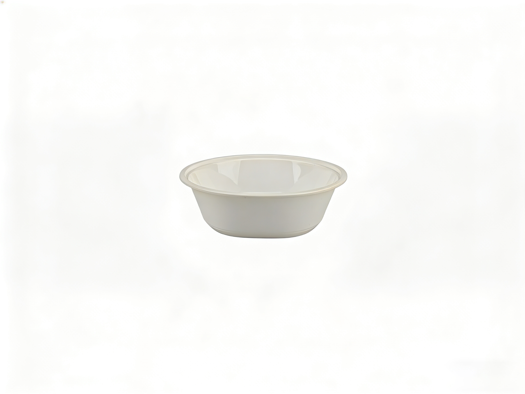 白色圆形 PP 打包盒（上径 19.5cm / 下径 12.2cm / 高 6cm）| 耐热防漏 | 外卖餐饮适用